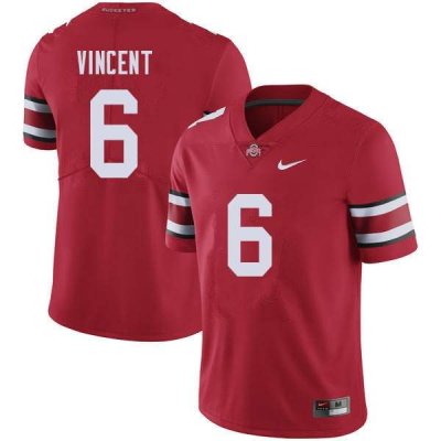 NCAA Ohio State Buckeyes Men's #6 Taron Vincent Red Nike Football College Jersey WTG4245YM